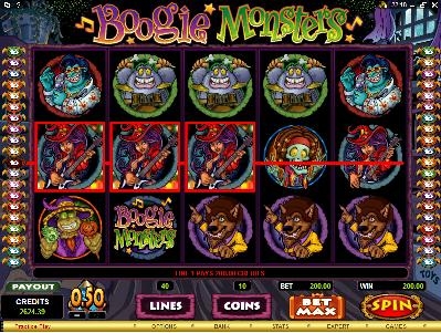 Boogie Monster 24,000 Coin Jackpot